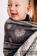 Żakardowa chusta kółkowa do noszenia dzieci, 74% Bawełna 26% Jedwab - KORONKA - SENTYMENT - standard 1.8m #babywearing