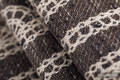 Fular, tejido jacquard (74% algodón, 26% seda) - SENTIMENT - LACE - talla S #babywearing