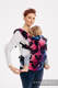 LennyGo Ergonomic Carrier, Baby Size, jacquard weave 100% cotton - LOVKA PINKY VIOLET #babywearing
