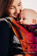 LennyGo Porte-bébé ergonomique - CHOICE - SYMPHONY RAINBOW DARK - taille bébé, jacquard 100% coton #babywearing