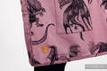 Bolso hecho de tejido de fular (100% algodón) - DRAGON - DRAGON FRUIT - talla estándar 37 cm x 37 cm #babywearing