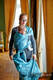Żakardowa chusta do noszenia dzieci, 100% bawełna - Galeony Granatowy z Turkusem - rozmiar M (drugi gatunek) #babywearing