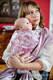 Baby Wrap, Jacquard Weave (100% cotton) - Galleons Red & Ecru - size S (grade B) #babywearing
