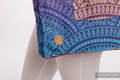 Schultertasche, hergestellt vom gewebten Stoff (100% Baumwolle) - PEACOCK'S TAIL - CLOSER TO THE SUN - Standard Größe 37cmx37cm #babywearing