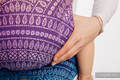 Nosidełko Ergonomiczne LennyGo z tkaniny żakardowej 100% bawełna , rozmiar Baby - PAWI OGON - W STRONĘ SŁOŃCA #babywearing
