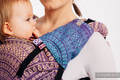 Drool Pads & Reach Straps Set, (60% cotton, 40% polyester) - PEACOCK'S TAIL - CLOSER TO THE SUN #babywearing