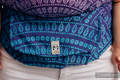 Nosidełko LennyUp z tkaniny żakardowej 100% bawełna , rozmiar standard, PAWI OGON - W STRONĘ SŁOŃCA #babywearing