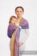 Ringsling, Jacquard Weave (100% cotton) - with gathered shoulder - PEACOCK'S TAIL - CLOSER TO THE SUN - long 2.1m #babywearing