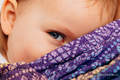 Nosidełko dla dzieci WRAP-TAI TODDLER, bawełna, splot żakardowy, z kapturkiem, PAWI OGON - W STRONĘ SŁOŃCA #babywearing