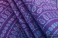 Baby Wrap, Jacquard Weave (100% cotton) - PEACOCK'S TAIL - CLOSER TO THE SUN - size XL #babywearing