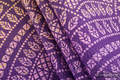 Fular, tejido jacquard (100% algodón) - PEACOCK'S TAIL - CLOSER TO THE SUN  - talla M #babywearing