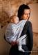 Baby Wrap, Jacquard Weave (100% cotton) - Galleons Charcoal & Ecru - size L (grade B) #babywearing