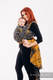 Żakardowa chusta do noszenia dzieci, bawełna - WAWA - Szary z Musztardą  - rozmiar L (drugi gatunek) #babywearing