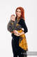Żakardowa chusta do noszenia dzieci, bawełna - WAWA - Szary z Musztardą  - rozmiar XS (drugi gatunek) #babywearing