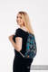 Plecak/worek - 100% bawełna - WAWA - Szary z Niebieskim - uniwersalny rozmiar 32cmx43cm #babywearing