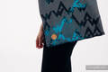 Sac à bandoulière en retailles d’écharpes (100 % coton) - WAWA - Grey & Blue #babywearing