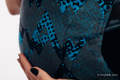 LennyGo Porte-bébé ergonomique, taille bébé, jacquard 100% coton, WAWA - Grey & Blue #babywearing