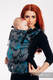 Nosidełko LennyUp z tkaniny żakardowej 100% bawełna , rozmiar standard, WAWA - Szary z Niebieskim #babywearing