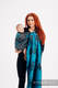 Żakardowa chusta kółkowa do noszenia dzieci, 100% bawełna - WAWA - Szary z Niebieskim - long 2.1m  (drugi gatunek) #babywearing