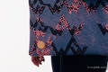 Bolsa de la compra hecho de tejido de fular (100% algodón) - WAWA - Blue-grey & Pink #babywearing