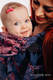 Nosidełko Ergonomiczne LennyGo z tkaniny żakardowej 100% bawełna , rozmiar Baby - WAWA - Niebiesko-szary z Różem (drugi gatunek) #babywearing