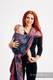 Baby Wrap, Jacquard Weave (100% cotton) - WAWA - Blue-grey& Pink - size XL (grade B) #babywearing