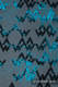 Mochila portamuñecos hecha de tejido, 100% algodón - WAWA - Grey & Blue #babywearing