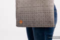 Einkaufstasche, hergestellt aus gewebtem Stoff (100% Baumwolle) - BIG LOVE - OMBRE BEIGE #babywearing