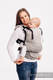 LennyUp Carrier, Standard Size, jacquard weave 100% cotton - BIG LOVE - OMBRE BEIGE #babywearing