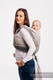 Fascia portabebè, tessitura Jacquard (100% cotone) - BIG LOVE OMBRE BEIGE - taglia XS #babywearing