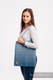 Borsa Shoulder Bag in tessuto di fascia (100% cotone) - BIG LOVE OMBRE LIGHT BLUE #babywearing
