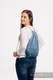 Plecak/worek - 100% bawełna - BIG LOVE - OMBRE BŁĘKIT - uniwersalny rozmiar 32cmx43cm #babywearing