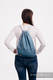 Sac à cordons en retailles d’écharpes (100 % coton) - BIG LOVE - OMBRE LIGHT BLUE - taille standard 32 cm x 43 cm #babywearing