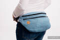 Waist Bag made of woven fabric, size large (100% cotton) - BIG LOVE - OMBRE LIGHT BLUE #babywearing