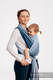 Baby Wrap, Jacquard Weave (100% cotton) - BIG LOVE - OMBRE LIGHT BLUE - size L #babywearing