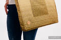 Schultertasche, hergestellt vom gewebten Stoff (100% Baumwolle) - BIG LOVE - OMBRE YELLOW  - Standard Größe 37cmx37cm #babywearing