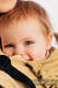 Mochila ergonómica LennyGo, talla bebé, jacquard 100% algodón - BIG LOVE - OMBRE YELLOW #babywearing