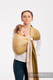 Bandolera de anillas, tejido Jacquard (100% algodón) - BIG LOVE - OMBRE YELLOW - long 2.1m #babywearing