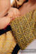 LennyUp Carrier, Standard Size, jacquard weave 100% cotton - BIG LOVE - OMBRE YELLOW #babywearing