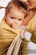Bandolera de anillas, tejido Jacquard (100% algodón) - BIG LOVE - OMBRE YELLOW - long 2.1m #babywearing