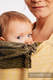 Nosidełko dla dzieci WRAP-TAI MINI, bawełna, splot żakardowy, z kapturkiem  BIG LOVE - OMBRE ŻÓŁTY #babywearing