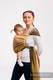 Żakardowa chusta do noszenia dzieci, bawełna - BIG LOVE - OMBRE ŻÓŁTY - rozmiar XS #babywearing