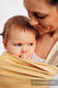 Baby Wrap, Jacquard Weave (100% cotton) - BIG LOVE - OMBRE YELLOW - size XS #babywearing