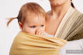 Baby Wrap, Jacquard Weave (100% cotton) - BIG LOVE - OMBRE YELLOW - size XL #babywearing