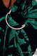 Bandolera de anillas, tejido Jacquard (78% algodón, 22% seda) - con plegado simple - MONSTERA - URBAN JUNGLE - standard 1.8m #babywearing