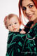 Sling, jacquard (78% Coton, 22% Soie) - MONSTERA - URBAN JUNGLE - standard 1.8m #babywearing