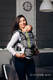 Mochila LennyUpGrade, talla estándar, sarga cruzada 100% algodón - SMOKY - LIME #babywearing