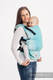 LennyUpGrade Carrier, Standard Size, jacquard weave 100% cotton - BIG LOVE - ICE MINT  #babywearing