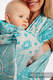 Nosidełko dla dzieci WRAP-TAI MINI, 64% Bawełna 36% Jedwab, splot żakardowy, z kapturkiem - NA KRAŃCU ŚWIATA - ATLANTYDA #babywearing