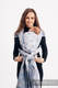 Baby Wrap, Jacquard Weave (100% cotton) - MAGNOLIA BLUE OPAL - size XL #babywearing